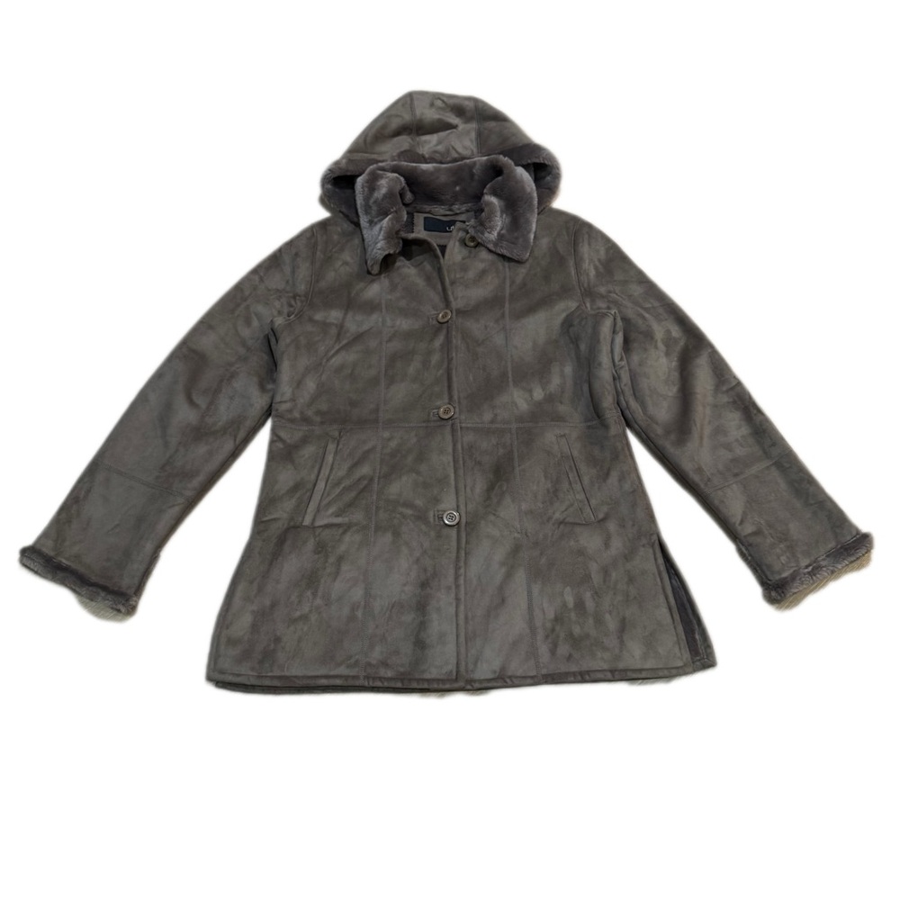 Utex Gray Coat awith Hood Pre Owned Size Small Women’s